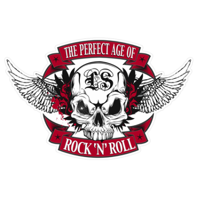 Наклейка Skull Rock N Roll