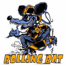 Наклейка Rolling Rat