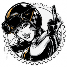 Наклейка Moto Girl (Мото - девочка)