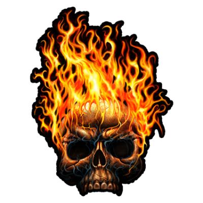 Наклейка Skull Fire