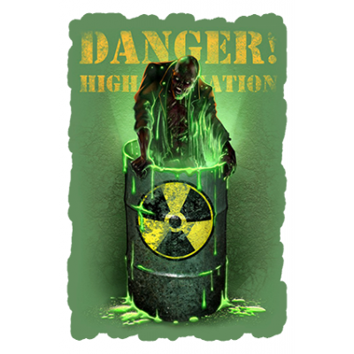 Наклейка Danger High Radiation (Радиация)