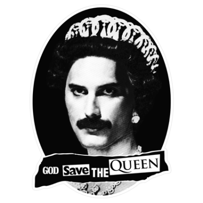 Наклейка God Save The Queen