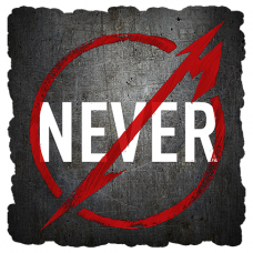 Наклейка Never Metallica
