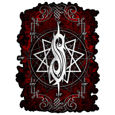 Наклейка Slipknot Pentagram