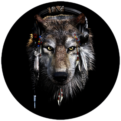 Наклейка Wolf (Волк)